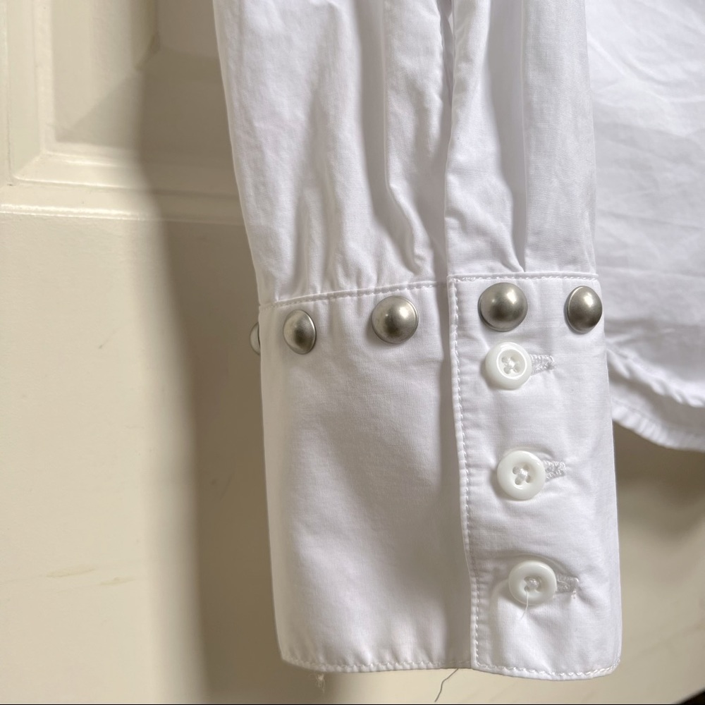 Nsf Studded White Button Down - image 5